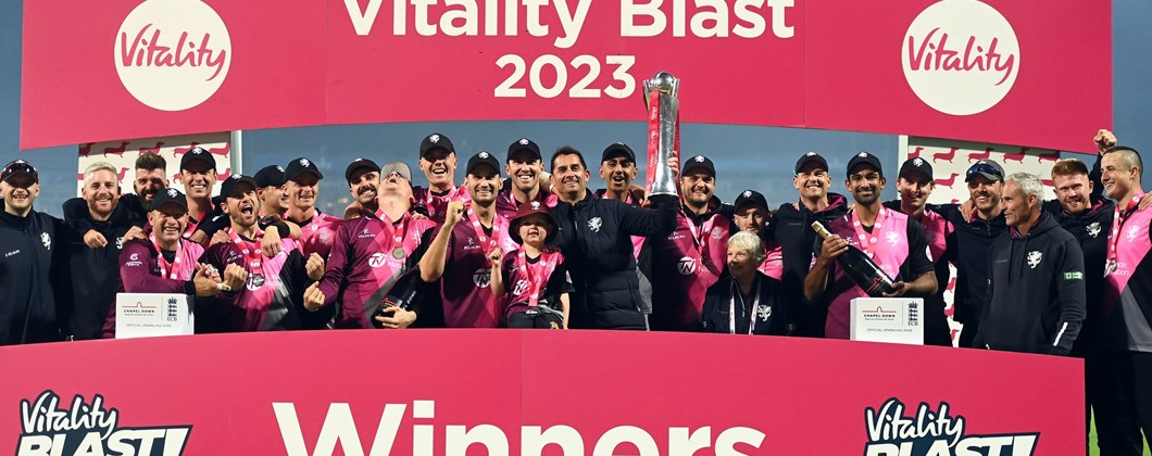 BIRMINGHAM, ENGLAND - JULY 15: during the Vitality Blast T20 Final between Essex Eagles and Somerset at Edgbaston on July 15, 2023 in Birmingham, England. (Photo by Harry Trump/Getty Images)